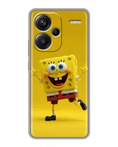 Чехол для Xiaomi Redmi Note 13 Pro Plus с картинкой «Позитивный Губка Боб»