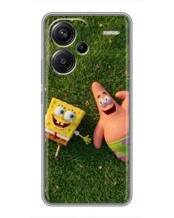 Чехол для Xiaomi Redmi Note 13 Pro Plus с картинкой «Друзья на лужайке»