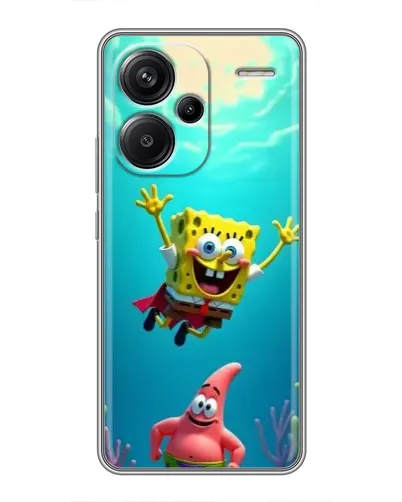 Чехол для Xiaomi Redmi Note 13 Pro Plus с картинкой «Спанч Боб под водой» Чехол для Xiaomi Redmi Note 13 Pro Plus с картинкой «Спанч Боб под водой»