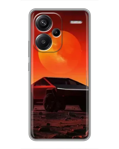 Чехол для Xiaomi Redmi Note 13 Pro Plus с картинкой «Cybertruck на Марсе»