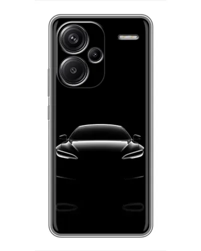 Чехол для Xiaomi Redmi Note 13 Pro Plus с картинкой «Силуэт Tesla Night»