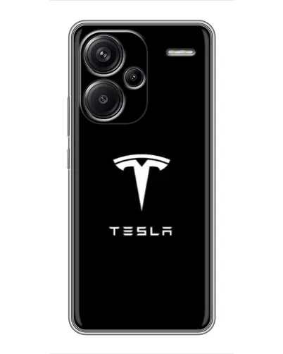 Чехол для Xiaomi Redmi Note 13 Pro Plus с картинкой «Tesla White Logo»