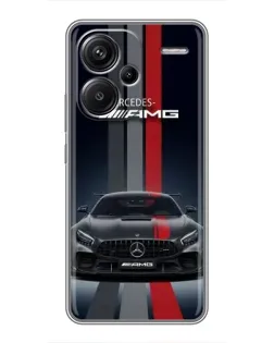 Чохол для Xiaomi Redmi Note 13 Pro Plus з картинкою «Mercedes — білий карбон»