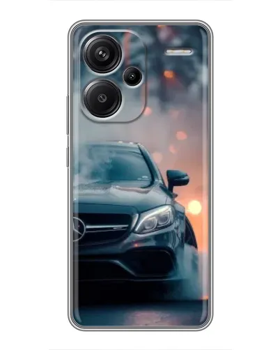 Чехол для Xiaomi Redmi Note 13 Pro Plus с картинкой «Mercedes — ночной город»