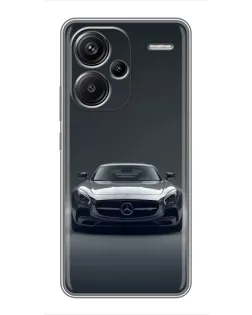 Чехол для Xiaomi Redmi Note 13 Pro Plus с картинкой «Mercedes на черном»