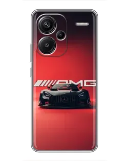 Чехол для Xiaomi Redmi Note 13 Pro Plus с картинкой «Mercedes AMG — красная линия»