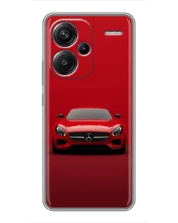 Чехол для Xiaomi Redmi Note 13 Pro Plus с картинкой «Красный Mercedes AMG»