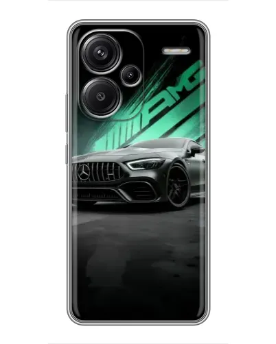 Чехол для Xiaomi Redmi Note 13 Pro Plus с картинкой «Темный Mercedes AMG»