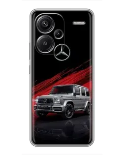 Чехол для Xiaomi Redmi Note 13 Pro Plus с картинкой «Mercedes G-Class красный»