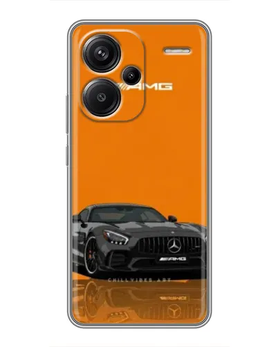 Чехол для Xiaomi Redmi Note 13 Pro Plus с картинкой «Оранжевый Mercedes AMG»