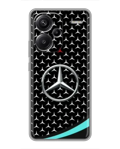 Чехол для Xiaomi Redmi Note 13 Pro Plus с картинкой «Mercedes — бирюзовый акцент»