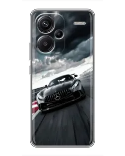 Чехол для Xiaomi Redmi Note 13 Pro Plus с картинкой «Гоночный Mercedes AMG»