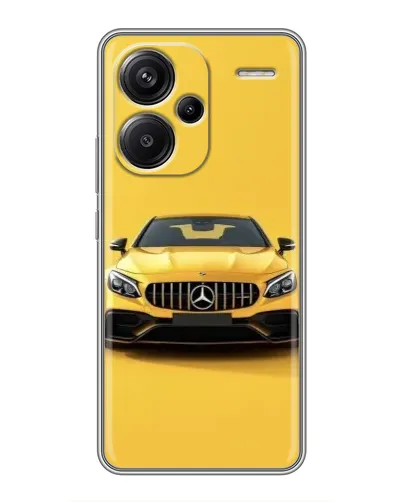 Чехол для Xiaomi Redmi Note 13 Pro Plus с картинкой «Желтый Mercedes GT»