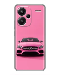 Чехол для Xiaomi Redmi Note 13 Pro Plus с картинкой «Розовый Mercedes AMG»