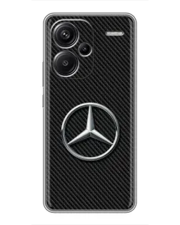 Чехол для Xiaomi Redmi Note 13 Pro Plus с картинкой «Карбоновый Mercedes стиль»