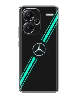 Чехол для Xiaomi Redmi Note 13 Pro Plus с картинкой «Спортивные линии Mercedes»