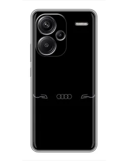 Чехол для Xiaomi Redmi Note 13 Pro Plus с картинкой «Audi — световой подпись» Чехол для Xiaomi Redmi Note 13 Pro Plus с картинкой «Audi — световой подпись»