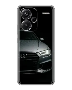 Чехол для Xiaomi Redmi Note 13 Pro Plus с картинкой «Audi — детализация кузова» Чехол для Xiaomi Redmi Note 13 Pro Plus с картинкой «Audi — детализация кузова»