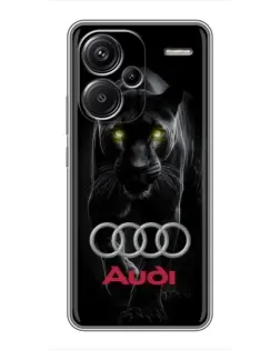 Чехол для Xiaomi Redmi Note 13 Pro Plus с картинкой «Пантера и Audi»