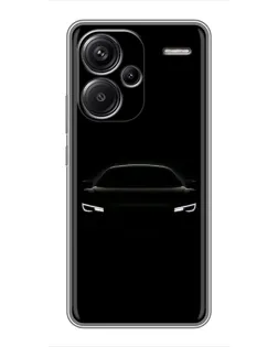 Чехол для Xiaomi Redmi Note 13 Pro Plus с картинкой «Взгляд Audi в темноте»