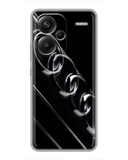 Чехол для Xiaomi Redmi Note 13 Pro Plus с картинкой «Audi — абстрактные кольца»