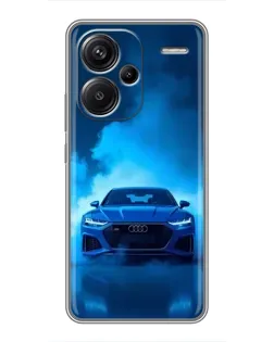 Чехол для Xiaomi Redmi Note 13 Pro Plus с картинкой «Audi — голубая энергия»