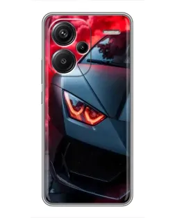 Чехол для Xiaomi Redmi Note 13 Pro Plus с картинкой «Lamborghini красное сияние» Чехол для Xiaomi Redmi Note 13 Pro Plus с картинкой «Lamborghini красное сияние»