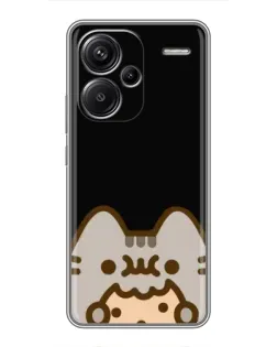 Чехол для Xiaomi Redmi Note 13 Pro Plus с картинкой «Пушин на черном»