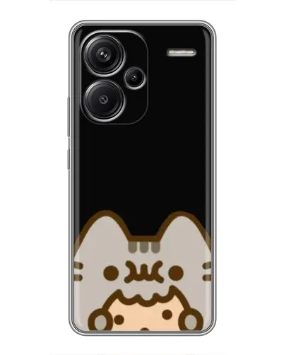 Чехол для Xiaomi Redmi Note 13 Pro Plus с картинкой «Пушин на черном»