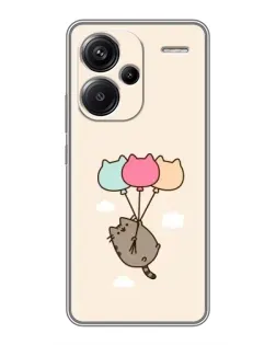 Чехол для Xiaomi Redmi Note 13 Pro Plus с картинкой «Пушин на шариках»