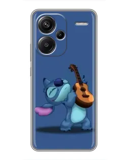 Чехол для Xiaomi Redmi Note 13 Pro Plus с картинкой «Стич с укулеле»