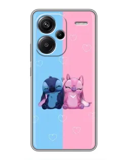 Чехол для Xiaomi Redmi Note 13 Pro Plus с картинкой «Stitch и Angel Love»