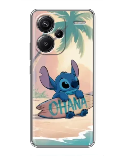 Чехол для Xiaomi Redmi Note 13 Pro Plus с картинкой «Стич на серфе»
