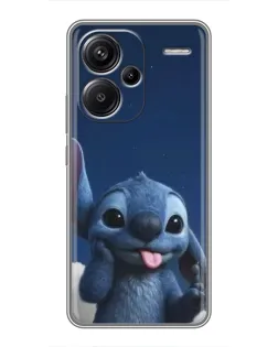 Чехол для Xiaomi Redmi Note 13 Pro Plus с картинкой «Стич в облаках»