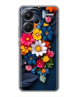 Чехол для Xiaomi Redmi Note 13 Pro Plus с картинкой «Цветочная феерия»
