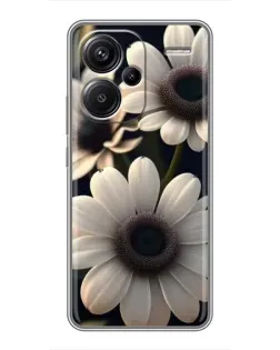 Чехол для Xiaomi Redmi Note 13 Pro Plus с картинкой «Белые маргаритки макро»