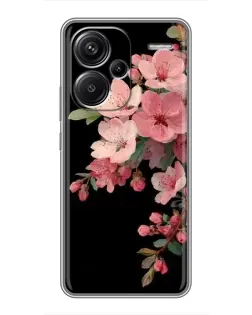 Чехол для Xiaomi Redmi Note 13 Pro Plus с картинкой «Розовая ветка сакуры»