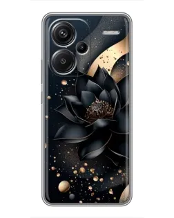 Чехол для Xiaomi Redmi Note 13 Pro Plus с картинкой «Черный лотос»