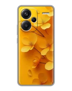 Чехол для Xiaomi Redmi Note 13 Pro Plus с картинкой «Золотые лепестки»