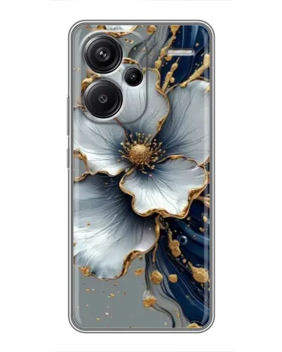 Чехол для Xiaomi Redmi Note 13 Pro Plus с картинкой «Белый цветок и золотой флюид» Чехол для Xiaomi Redmi Note 13 Pro Plus с картинкой «Белый цветок и золотой флюид»