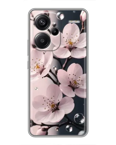Чехол для Xiaomi Redmi Note 13 Pro Plus с картинкой «Нежная сакура и капли» Чехол для Xiaomi Redmi Note 13 Pro Plus с картинкой «Нежная сакура и капли»