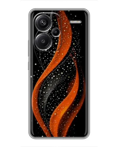 Чехол для Xiaomi Redmi Note 13 Pro Plus с картинкой «Огненная звездная волна»