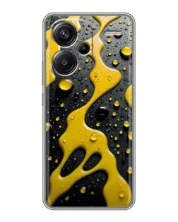 Чехол для Xiaomi Redmi Note 13 Pro Plus с картинкой «Жидкое желтое золото»