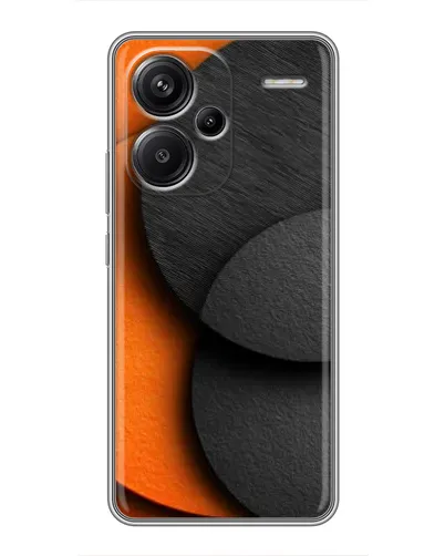 Чехол для Xiaomi Redmi Note 13 Pro Plus с картинкой «Геометрия оранжевых кругов»