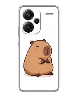Чехол для Xiaomi Redmi Note 13 Pro Plus с картинкой «Толстенькая капибара»