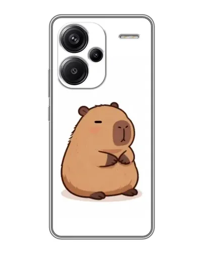Чехол для Xiaomi Redmi Note 13 Pro Plus с картинкой «Толстенькая капибара»
