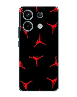 Чехол для Xiaomi Redmi Note 13 Pro с картинкой «Jordan Red Pattern»
