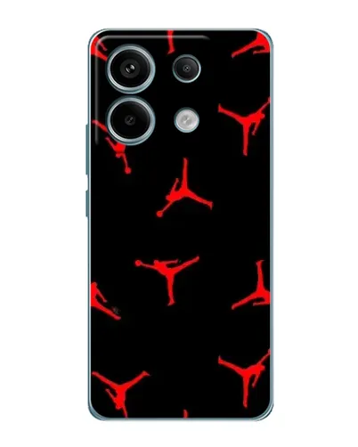 Чехол для Xiaomi Redmi Note 13 Pro с картинкой «Jordan Red Pattern»