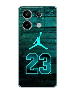 Чехол для Xiaomi Redmi Note 13 Pro с картинкой «Jordan Cyan 23»