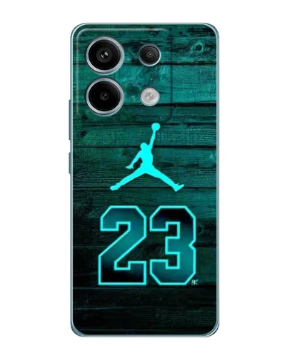 Чехол для Xiaomi Redmi Note 13 Pro с картинкой «Jordan Cyan 23»